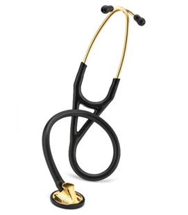 3M Littmann 心臟科精密型聽診器-尊爵黑/黃銅金聽頭2175