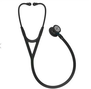 3M Littmann 心臟科第四代聽診器-尊爵黑色管/隱士黑聽頭/藍色金屬杆6201(新款新色)
