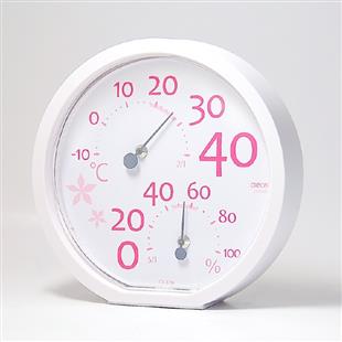 CRECER溫度計/濕度計CR-170(粉色)