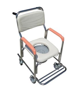 富士康不鏽鋼便器椅洗澡椅(附輪)(座寬20吋加大款)FZK-3802