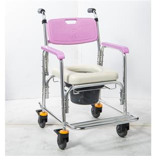 均佳鋁合金便器椅洗澡椅(附輪)JCS-205