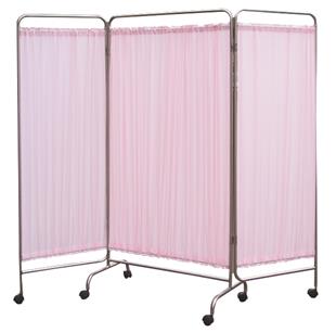 三折式屏風(粉紅色)YH093
