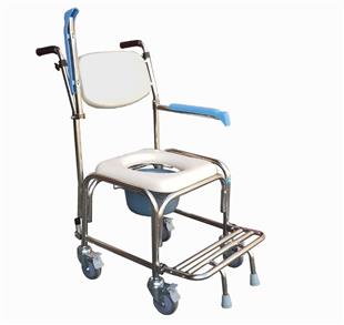 耀宏不鏽鋼便器椅洗澡椅(附輪)(手把可上掀)YH125-4